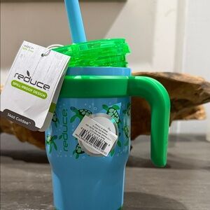 Reduce Kids Spill-Proof Blue and Green Cup